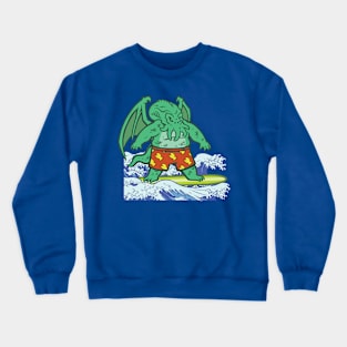 Great Old One Surfing Crewneck Sweatshirt